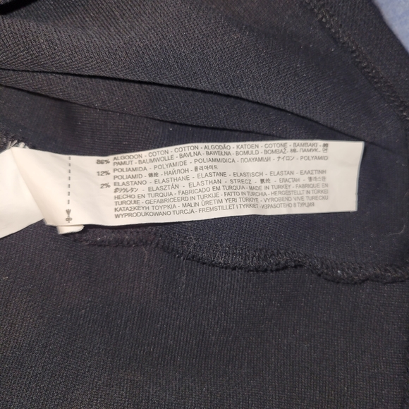 ZARA Basic Black Fitted Mini Dress M - Picture 5 of 5